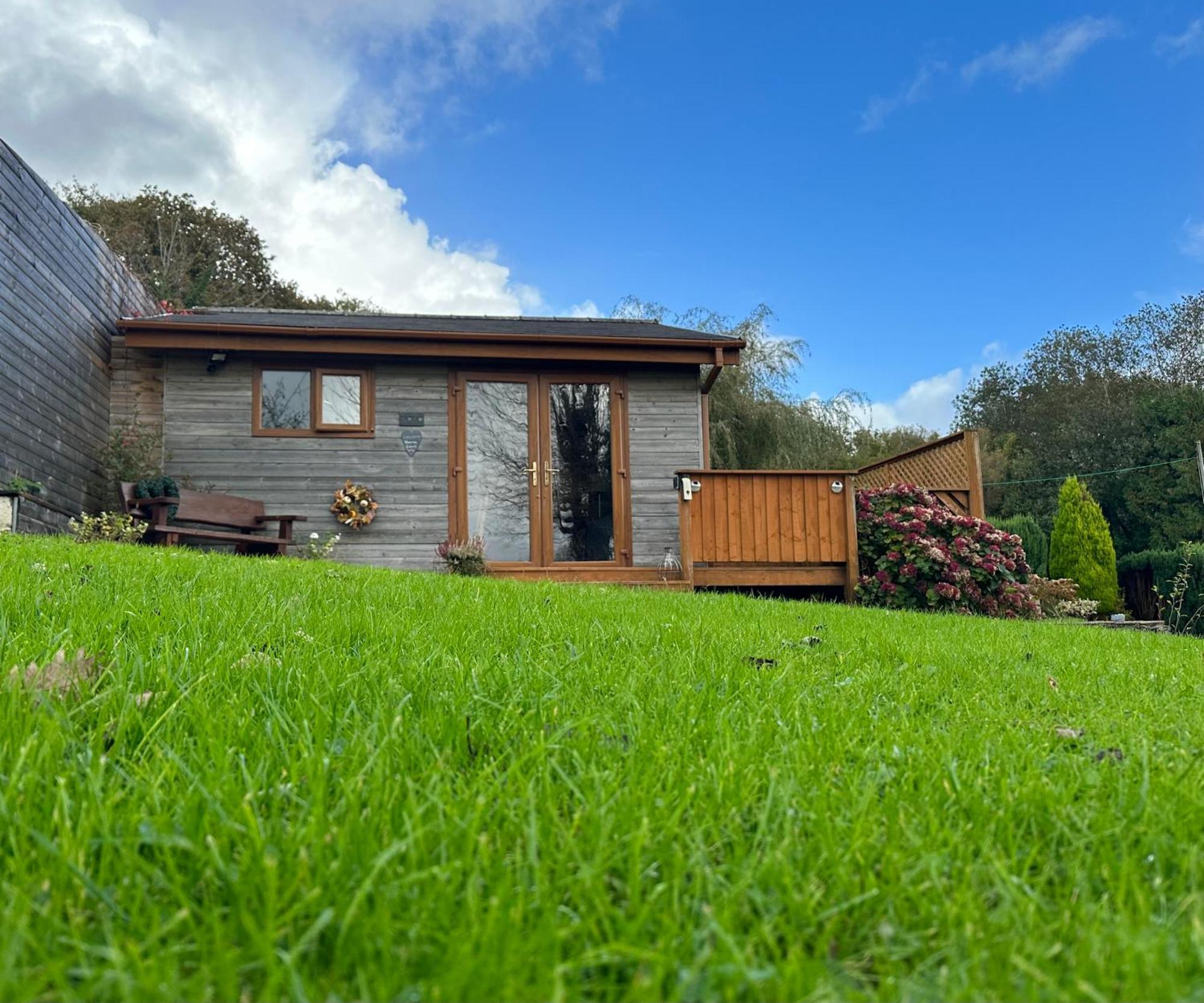 Swansea Log Cabin Pontardawe Esterno foto
